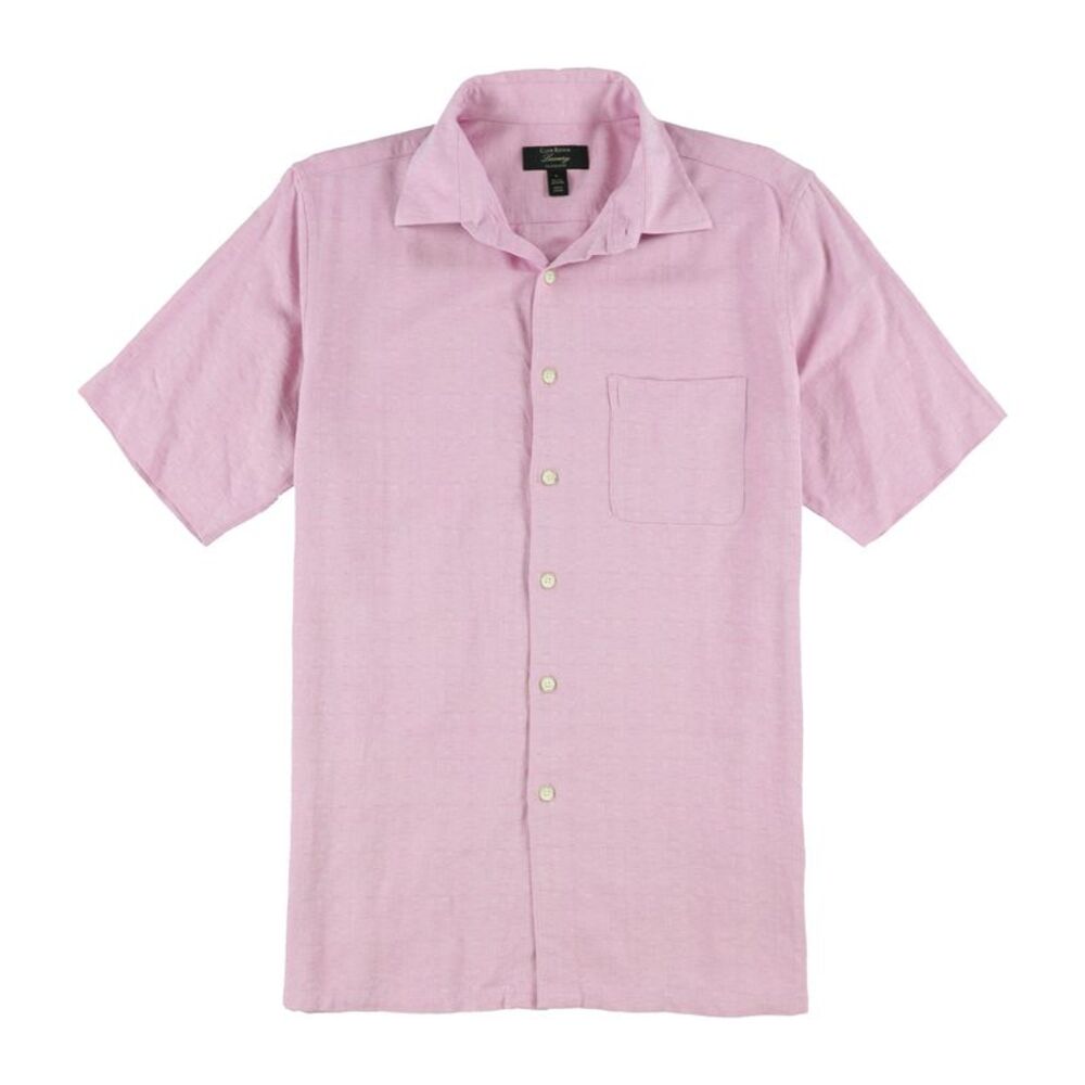 Club Room Mens Silk Blend Button Up Shirt, NWT